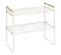 5Five - Scaffale BALM bianco in acciaio, 42 x 21 x 37,5 cm, organizer da cucina