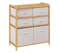 5five - scaffale con 6 cestini tidy box in bambù