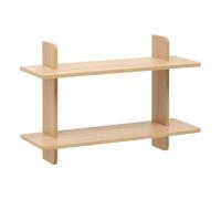 5five - scaffale da parete a 2 ripiani fixy 19x60 cm beige