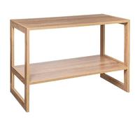5five - scaffale impilabile a 2 scomparti mix n modul effetto legno naturale