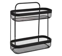 5five - scaffale piccolo in metallo mayaj, 2 livelli, nero