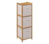 5five - scaffale tidy box con 3 cestini in bambù marrone