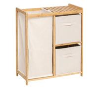 5five - scaffale tidy box con cestini in bambù marrone 66x33,3cm