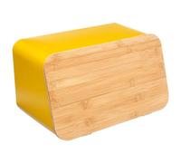 5five - scatola e tagliere per il pane modern color giallo senape 37cm