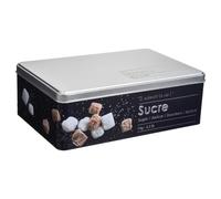 5five - scatola per zollette di zucchero in metallo black edition nero
