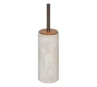 5five - Scopa per WC, effetto marmo - Beige - D 9,6 x H 37 cm - Per bagno, WC
