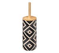 5five - Spazzola WC nero e beige canvas