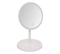 5Five - Specchio illuminato bianco - 19x16x30,3 cm - Specchio decorativo, accessorio per bagno o camera da letto, design elegante