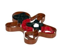5Five - Tagliabiscotti a forma di omino di pan di zenzero - 24,3x2,5x31 cm - Decorazione per dolci, stampo per biscotti, accessorio festivo per la cucina
