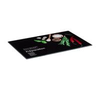 5five - tagliere 30x20cm black edition in vetro
