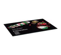 5five - tagliere 40x30cm black edition in vetro