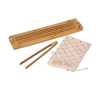 5five - Tagliere pane con accessori bambù 50 x 13 cm