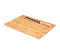 5five - Tagliere per pane con coltello a pinza in bambù