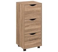 5five - torre a 3 porte con ruote effetto legno