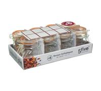5five - vaso di vetro ermetico x8 150ml