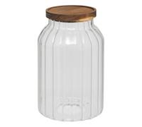 5five - vaso harmony da 3l in vetro e acacia