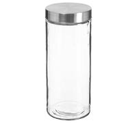 5five - vaso in vetro con coperchio in acciaio inox 2l nixo 2l