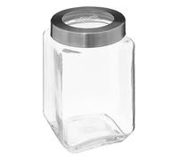 5five - vaso in vetro con coperchio in acciaio miro 1,6l