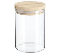 5five - vaso in vetro da 0,6 l con coperchio in legno