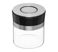 5five - vaso in vetro da 0,7l "pusheat" con coperchio a pressione in acciaio inox