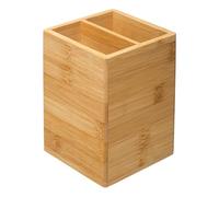 5five - vaso per utensili in bambù a 2 scomparti