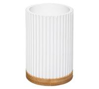 5five - vaso porta spazzolini modern color bianco