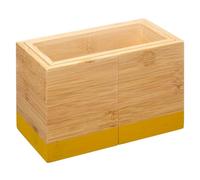 5five - vaso portautensili allungabile modern color giallo senape