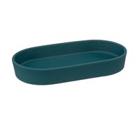 5five - vassoio in gres colorama, blu petrolio
