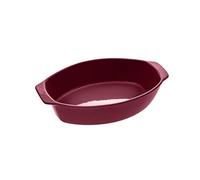 5five - vassoio ovale in ceramica 37 x 21 rosso