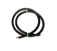 5FT Heavy Duty PVC Power Cable, 1-12AWG Red Black, Flexible Copper For Car Battery Jumper, High Current Wiring(RV-Black,10 AWG)