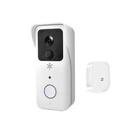 5G 2.4G WiFi Video Campanello 1080P Smart Outdoor Wireless Intercom Telecamera Impermeabile Con Alimentatore AC/DC Ampia Gamma di Ambienti Domestici(White kit-Add 64G TF Card)