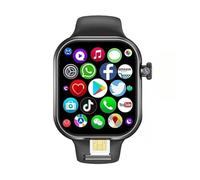 5G Android Smartwatch CD20 2.29-inch AMOLED Screen with 180 ° Rotating Camera Supports SIM Card WiFi GPS Video Calls (Black,4GB 64GB)