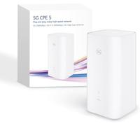 5G CPE 5, H155, SIM router 5G, Wi-Fi 6 AX3000, DL 3600 Mbps/UL 500 Mbps, antenna ad alto guadagno da 9 dBi, connettore LAN/WAN, diagnostica Wi-Fi visualizzata, Mesh a banda larga domestica+