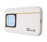 5G Hotspot Mobile, WiFi 6 2,4 GHz Router Portatile da 5,8 GHz con Slot della Scheda SIM, 16 Dispositivi Collegati, IP67, 7100MAH, Touch Screen, Hotspot Tascabile per Viaggi