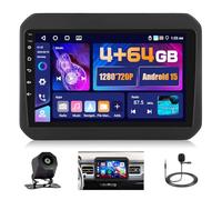 5G WiFi 4+64G Android Autoradio per Suzuki Ignis 2016-2020, 9 Pollici IPS Touch Screen Stereo Auto con Wireless Carplay Android Auto Bluetooth5.0 FM/RDS GPS SWC AHD Retrocamera
