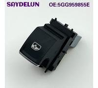 5GG 959855 E 5G 0959855 L 5G 0959855 F PassengerSide Interruttore alzacristallo elettrico Pulsante cromato per accessori per auto VW Passat Golf Polo Touareg