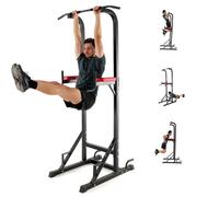 5in1 Power Tower Workout Dip Station Multifunzione Sbarra Trazioni per Dips Chin