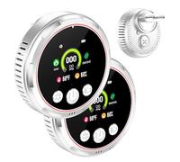 5IN1 Rivelatore di fumo e monossido di carbonio a spina e combinata di gas naturale combustibile, Batteria di backup, Sensore di temperatura e umidità per casa hotel RV HD13-CGS (Bianco 2 pezzi)