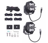 5inch 178W LED Pod Lights Round Spot Beam DRL White Amber Off Road Driving Light