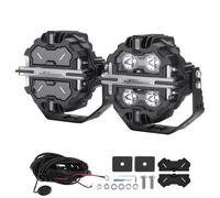5inch LED Work Light Pods RGB DRL For Off Road 4X4 ATV Marine Boat IP68 25440LM