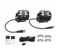 5inch LED Work Lights Pods For Tractor Marine Truck White Amber DRL IP68 21360LM