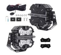 5inch LED Work Lights Pods For Tractor Marine Truck White Amber DRL IP68 21360LM