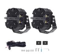 5inch Square LED Work Light Bar DRL Pods For Truck SUV 4WD Marine White+Amber