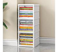 5JJJLOOOPP Angolare honpen alto Goki honpen scaffale aperto stretto capannone di faggio tipo autoportante organizer per uso da parte del reparto (colore: /bianco-6 livelli) (/bianco 3 livelli)