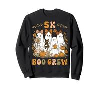 5K Boo Crew K5 Insegnante Halloween Fantasma Floreale Coquette Bow Felpa