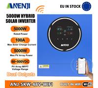 5KW 48Vdc Hybrid Solar Inverter On Grid Off Grid MPPT 100A 220/230VAC 500V WIFI