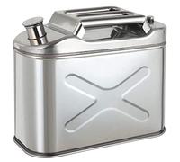 5L / 10L / 15L / 20L Carburante Benzina Benzina Diesel Lattine di Gas Serbatoio Serbatoio di Backup, Tanica in Acciaio Inossidabile 201 per Motociclette Automobili Tosaerba Canottaggio Campeggio,10L