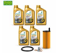 5L 5W-30 LL04 + Filtro Olio MANN FILTER per BMW 1er 2er 3er 4er 5er X3 X5