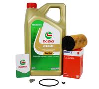 5L Castrol 5W30 + OX787D Per VAG Audi A3 A4 Q3 Golf 7 Passat B8 1.6/2.0 TDI