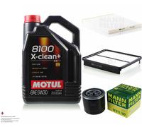 5L Controllo Set Motul 8100 X-Clean+ 5W-30 Olio Motore MANN-FILTER 11340578